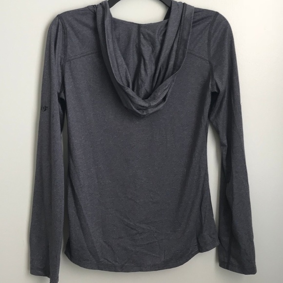 Marmot Dark Gray Hoodie Top - Picture 5 of 7